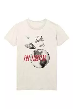 Футболка с самолетами НЛО Foo Fighters, обнаженная