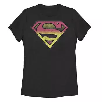 Футболка с щитком в стиле ретро DC Comics Superman для юниоров Licensed Character