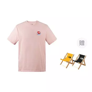 Футболка с сердцем унисекс The North Face, розовый