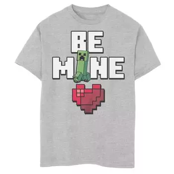 Футболка с сердечком Minecraft для мальчиков 8–20 лет «Be Mine» Licensed Character
