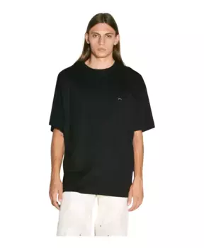 Футболка с серебристой фурнитурой на вырезе. Mugler, черный