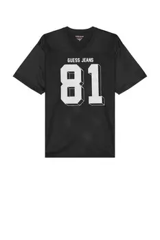 Футболка с сеткой Guess Jeans, jet black