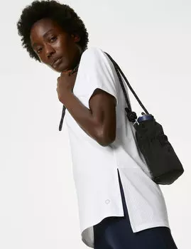 Футболка с сеткой на спине и круглым вырезом Goodmove, белый