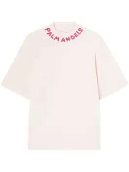 Футболка с сезонным логотипом Palm Angels, розовый