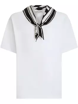 Футболка с шарфом Dolce & Gabbana, белый
