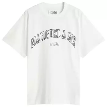 Футболка с шестью принтами Mm6 Maison Margiela, белый