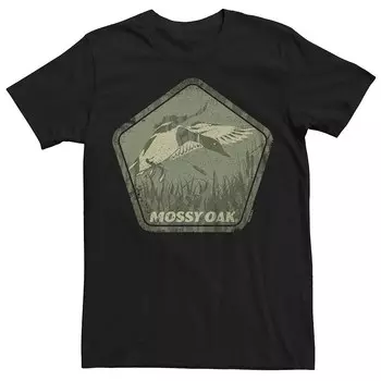 Футболка с шестигранным рисунком Big & Tall Mossy Oak Flying Duck Licensed Character, черный