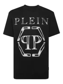 Футболка с шестиугольником Philipp Plein, черный
