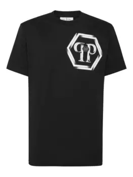 Футболка с шестиугольником Philipp Plein, черный