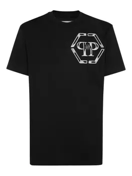 Футболка с шестиугольником Philipp Plein, черный