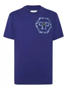 Футболка с шестиугольником Philipp Plein, синий