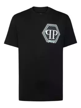 Футболка с шестиугольным логотипом Philipp Plein, черный