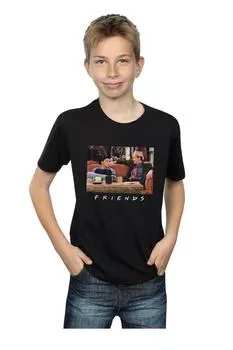 Футболка с шляпами Джоуи и Чендлера Friends, черный