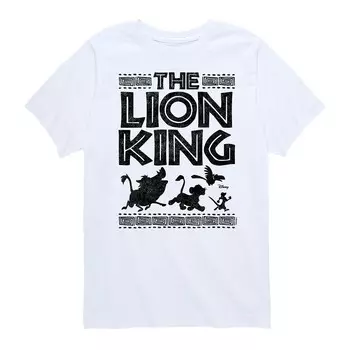 Футболка с силуэтами и графическим рисунком Disney's Lion King для мальчиков 8–20 лет, белый