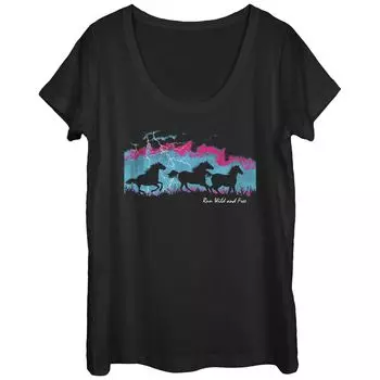 Футболка с силуэтами лошадей для юниоров Licensed Character