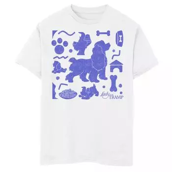 Футболка с силуэтами персонажей Disney и The Tramp Boys (8–20 лет) Disney