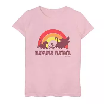 Футболка с силуэтами в стиле ретро для девочек 7–16 лет от Disney's The Lion King Licensed Character