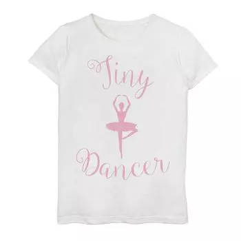 Футболка с силуэтом балерины Tiny Dancer для девочек 7–16 лет с графическим рисунком Licensed Character
