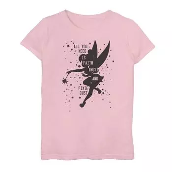 Футболка с силуэтом Диснея «Питер Пэн» для девочек 7–16 лет и рисунком Тинкер Белл «Pixie Dust» Disney