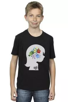 Футболка с силуэтом головы наизнанку Disney, черный