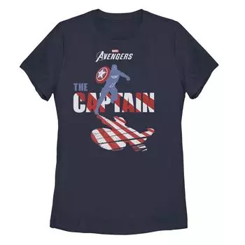 Футболка с силуэтом капитана Juniors Marvel Avengers Licensed Character