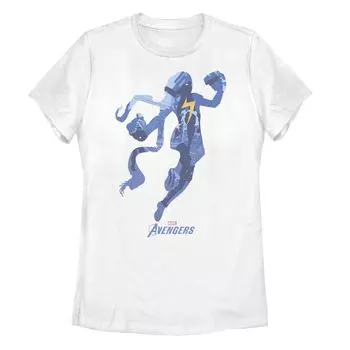Футболка с силуэтом мисс Марвел для юниоров Marvel Avengers Game Licensed Character