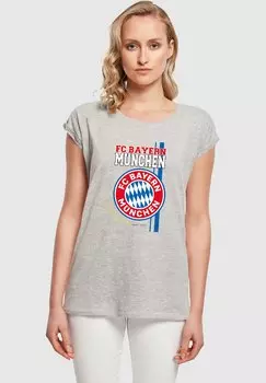 Футболка с символикой EXTENDED SHOULDER FC Bayern Mnchen, цвет heather grey