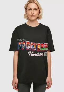 Футболка с символикой GREETINGS FROM BAVARIA FC Bayern Mnchen, цвет black