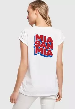 Футболка с символикой GREETINGS FROM BAVARIA SHOULDER FC Bayern Mnchen, цвет white