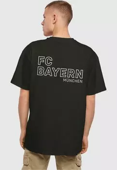 Футболка с символикой MIA SAN MIA B/W HEAVY OVERSIZED TEE FC Bayern Mnchen, цвет black