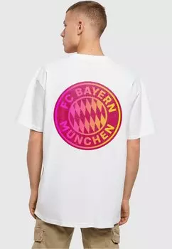 Футболка с символикой MIA SAN MIA COLOR HEAVY FC Bayern Mnchen, цвет white