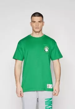 Футболка с символикой NBA BOSTON CELTICS PREMIUM POCKET TEE Mitchell & Ness, цвет kelly green