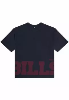 Футболка с символикой OVERSIZED WASHED BILLS New Era, цвет black