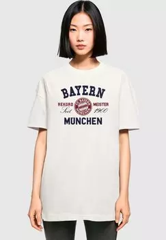 Футболка с символикой REKORDMEISTER BOYFRIEND FC Bayern Mnchen, цвет white