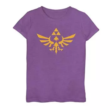 Футболка с символом Nintendo Legend Of Zelda Triforce для девочек 7–16 лет Licensed Character