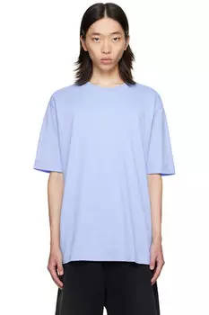 Футболка с синей нашивкой-логотипом Lanvin