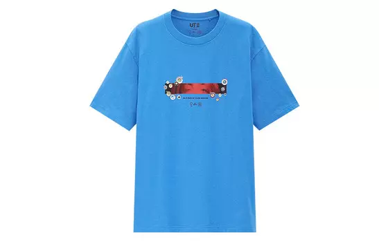 Футболка с совместным брендингом Мураками Такаши унисекс Uniqlo