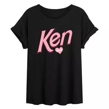 Футболка с струящимся графическим рисунком Barbie Ken Heart для юниоров Licensed Character