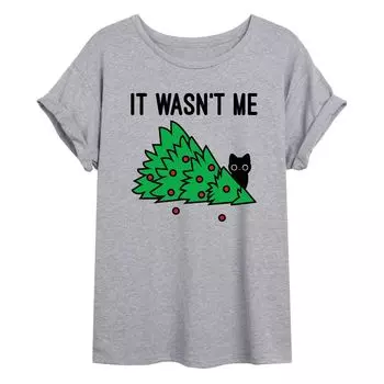 Футболка с струящимся графическим рисунком для юниоров Wasn't Me Tree Cat Licensed Character