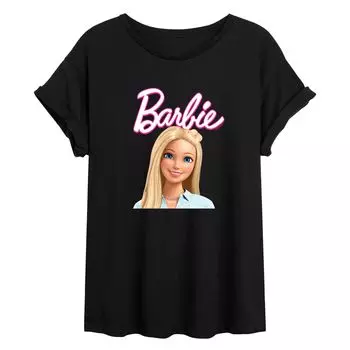 Футболка с струящимся рисунком Barbie Headshot для юниоров Licensed Character