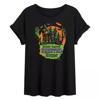 Футболка с струящимся рисунком Disney 100 Junior's Haunted Home Licensed Character