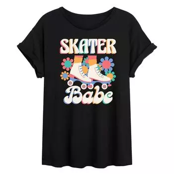 Футболка с струящимся рисунком для юниоров Skater Babe Licensed Character