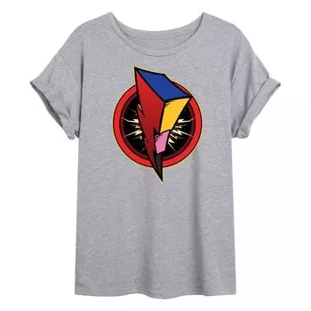 Футболка с струящимся рисунком и логотипом Bolt Power Rangers для юниоров Licensed Character