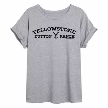 Футболка с струящимся рисунком и логотипом Yellowstone Ranch для юниоров Licensed Character