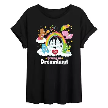 Футболка с струящимся рисунком Juniors' Care Bears Dreamland Licensed Character, черный