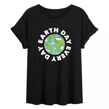 Футболка с струящимся рисунком на каждый день для юниоров Earth Day Licensed Character