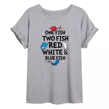 Футболка с струящимся рисунком рыбы Dr. Seuss USA для юниоров Licensed Character