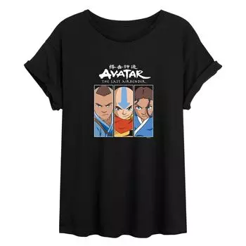 Футболка с струящимся рисунком юниоров «Аватар Аанг Сокка» Licensed Character