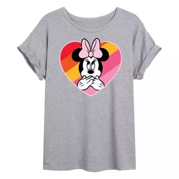 Футболка с струящимся рисунком в форме сердца Минни Маус для детей Disney's Minnie Mouse Licensed Character