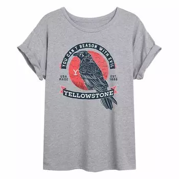Футболка с струящимся рисунком Yellowstone Evil Crow для юниоров Licensed Character